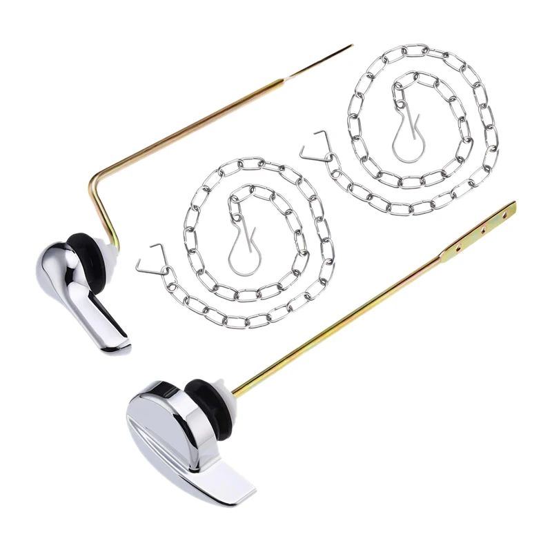 2 Packs Chrome Finish Side Mount Toilet Tank Flush Lever Handle Replacement For Most Side Mount Toilets
2 Packs Chrome Finish Side Mount Toilet Tank Flush Lever Handle Replacement For Most Side Mount Toilets