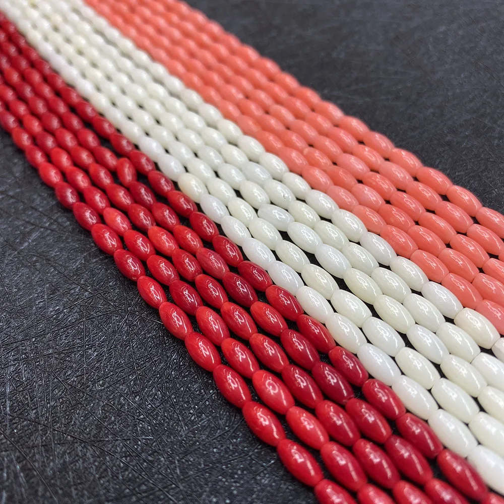 Natural Bulk Red Coral Beads Cylindrical Jewelry Ladies Fashion Charm Necklace Bracelet DIY Accessories Degree 15 Inch Size
Natural Bulk Red Coral Beads Cylindrical Jewelry Ladies Fashion Charm Necklace Bracelet DIY Accessories Degree 15 Inch Size
