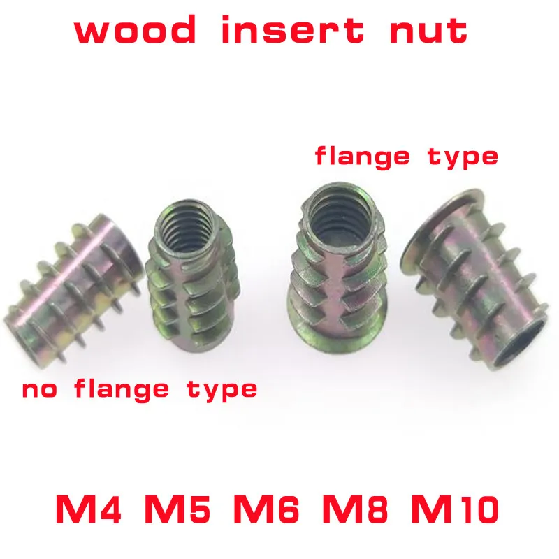 10-50Pcs M4 M5 M6 M8 M10 1/4-20 Zinc Alloy Wood Insert Nut unhead No-Flange and Flanged Hex Drive Head Furniture Nuts
10-50Pcs M4 M5 M6 M8 M10 1/4-20 Zinc Alloy Wood Insert Nut unhead No-Flange and Flanged Hex Drive Head Furniture Nuts