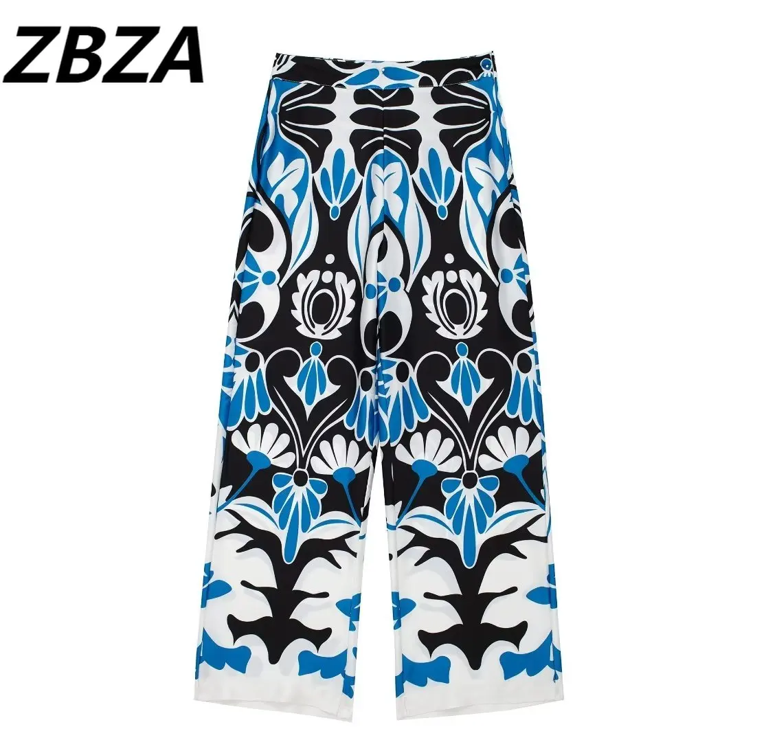 Женские прямые брюки ZBZA, Модные Винтажные брюки с высокой талией и боковой молнией, 2023
Женские прямые брюки ZBZA, Модные Винтажные брюки с высокой талией и боковой молнией, 2023
