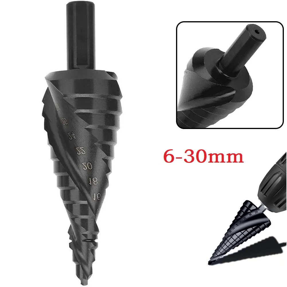 1PCS 6-30mm 6-30mm HSS Step Drill Bit Nitrogen Spiral Triangle Shank For Metal Hole Cutter High Speed Steel Step Drill Bit
1PCS 6-30mm 6-30mm HSS Step Drill Bit Nitrogen Spiral Triangle Shank For Metal Hole Cutter High Speed Steel Step Drill Bit