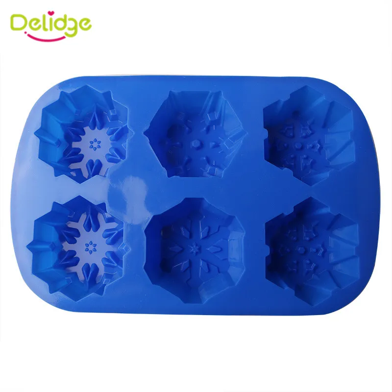 1PC Christmas Snowflake Shape Silicone Mold 6 Cavity Fondant Cupcake Mould DIY Cake Decorating Pastry Baking Tools
1PC Christmas Snowflake Shape Silicone Mold 6 Cavity Fondant Cupcake Mould DIY Cake Decorating Pastry Baking Tools