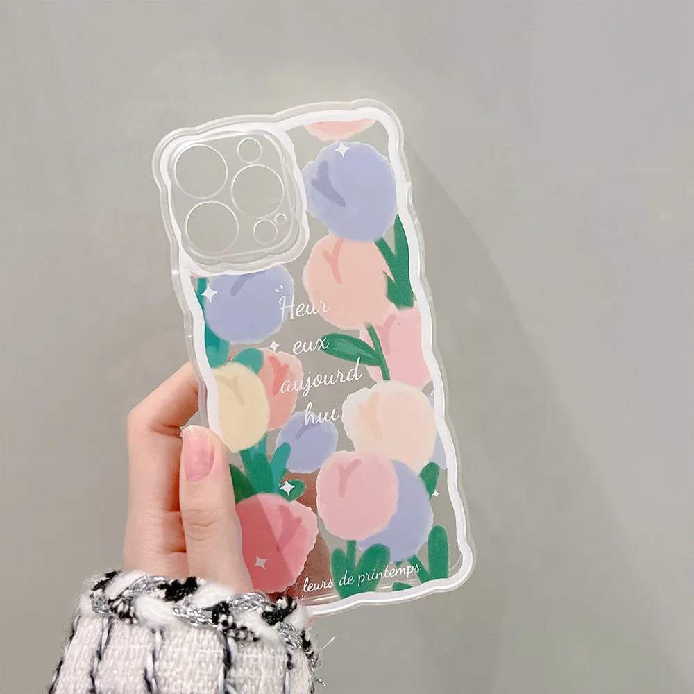 Cute ColorFul Flower Wave Frame Phone Case For iPhone 11 12 13 Pro Xs Max Xr X 7 8 Puls SE Lens Protection Shockproof Soft Cover
Cute ColorFul Flower Wave Frame Phone Case For iPhone 11 12 13 Pro Xs Max Xr X 7 8 Puls SE Lens Protection Shockproof Soft Cover