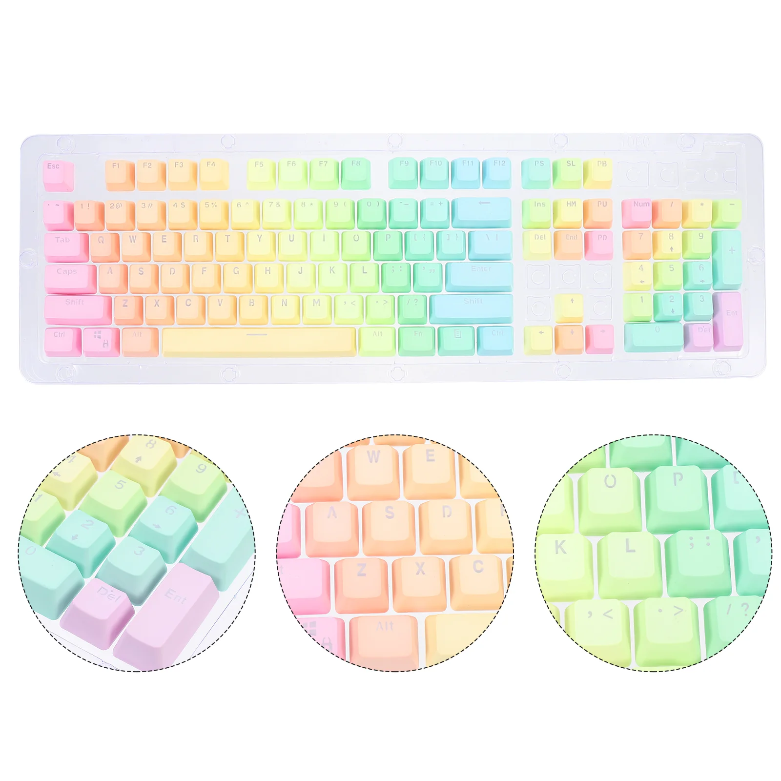 1 Set Creative Durable Keyboard Keycap Light Transmitting Key for Decor Keyboard
1 Set Creative Durable Keyboard Keycap Light Transmitting Key for Decor Keyboard