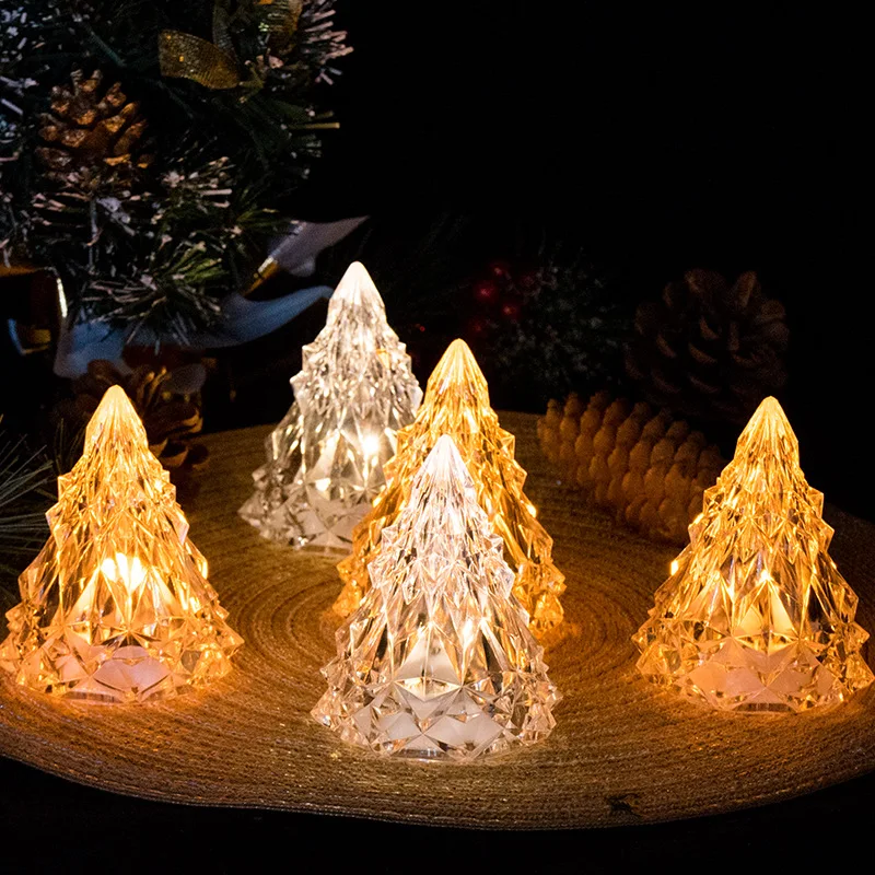 1pc Flameless LED Electronic Candle Light Christmas Tree Shape LED Candle Eve Crystal Light Atmosphere Light Wedding Party Decor
1pc Flameless LED Electronic Candle Light Christmas Tree Shape LED Candle Eve Crystal Light Atmosphere Light Wedding Party Decor