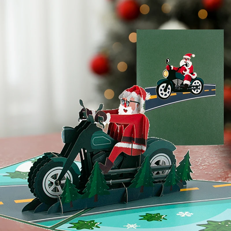 3D Christmas Cards Santa Xmas Tree Train Pop UP Greeting Card Gifts New Year Festival Party Invitations Postcard with Envelopes
3D Christmas Cards Santa Xmas Tree Train Pop UP Greeting Card Gifts New Year Festival Party Invitations Postcard with Envelopes