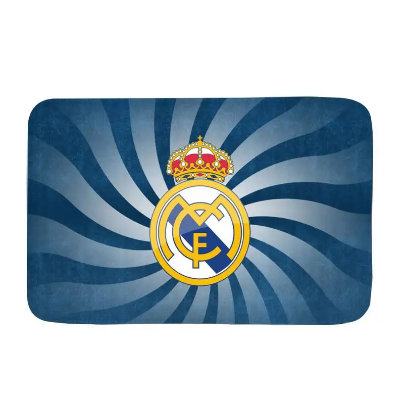 

Real Madrid FC Doormat Rug Carpet Mat Footpad Bath Mat Anti-slip Toilet Balcony Parlor Absorbent Dust Remova Room Decor Kitchen