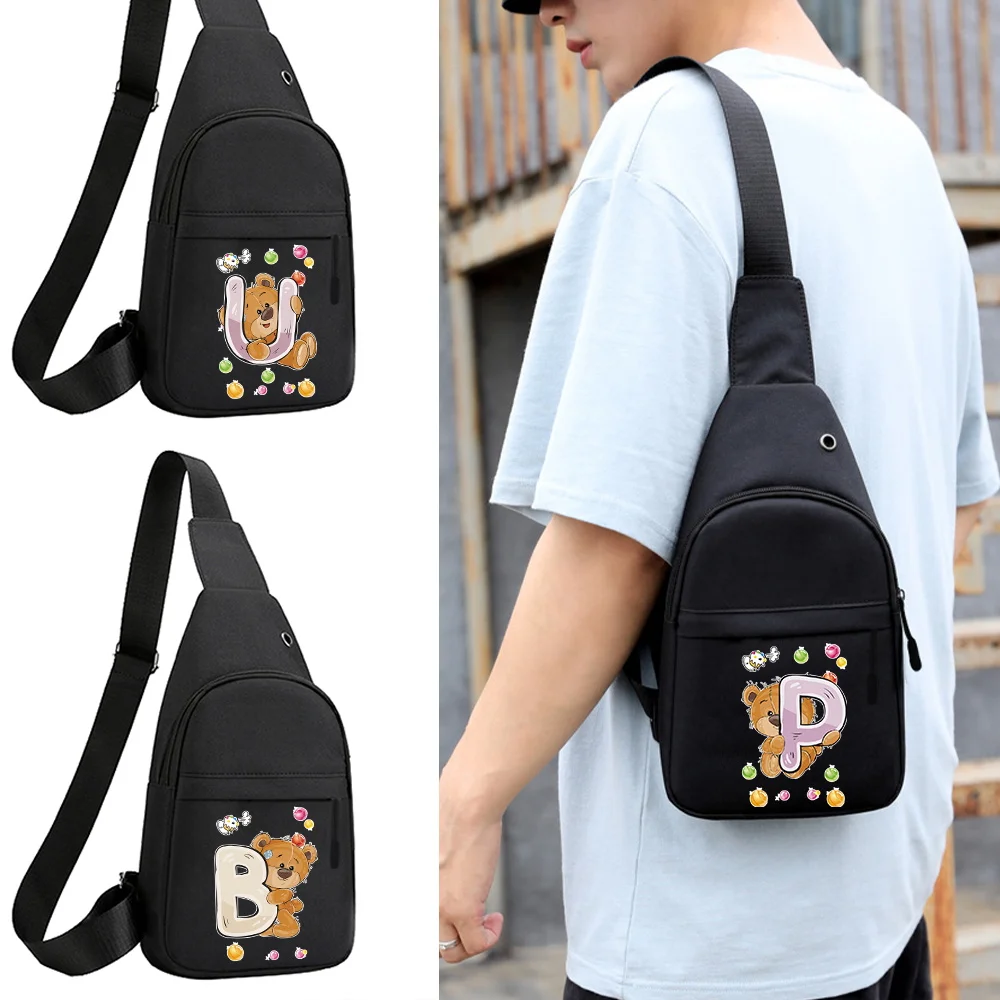 Women Waist Packs Men's Sling Bag Crossbody Outdoor Sport Shoulder Chest Daily Canvas Bear Letter Print Messenger Chest Pack
Women Waist Packs Men's Sling Bag Crossbody Outdoor Sport Shoulder Chest Daily Canvas Bear Letter Print Messenger Chest Pack