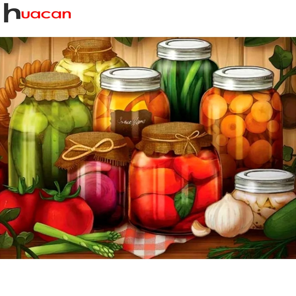 Набор для алмазной живописи Huacan, квадратная круглая вышивка с овощами, мозаика с фруктами, домашний декор, картина
Набор для алмазной живописи Huacan, квадратная круглая вышивка с овощами, мозаика с фруктами, домашний декор, картина