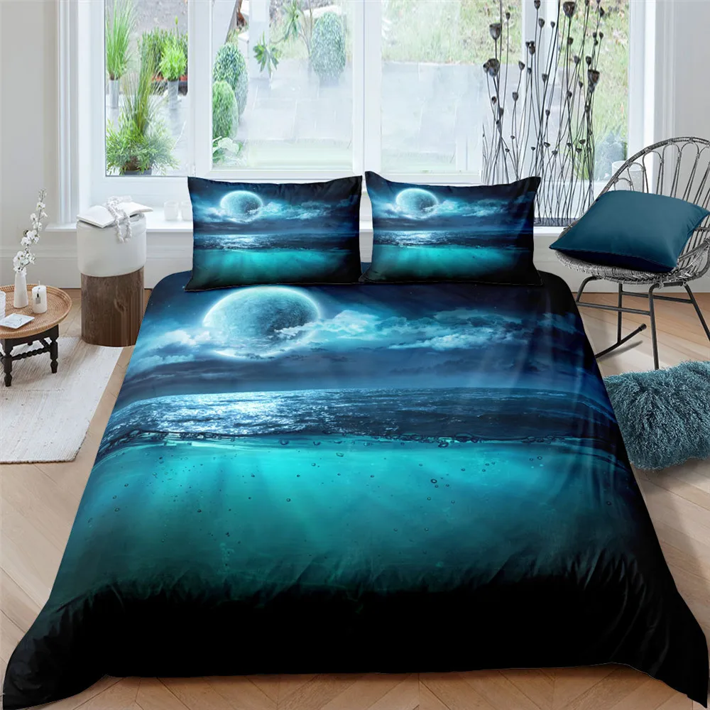 Night 2/3Pcs Duvet Cover And Pillow Case Bedding Sets UK/US/AU Single Twin Full Queen King Size 3D Printed Sea Moon
Night 2/3Pcs Duvet Cover And Pillow Case Bedding Sets UK/US/AU Single Twin Full Queen King Size 3D Printed Sea Moon