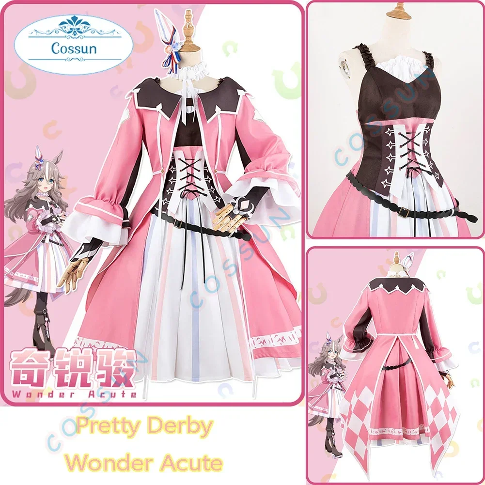 Игра Pretty Derby Косплей Wonder Acute Костюм Платье Хэллоуин Вечеринка Карнавальная