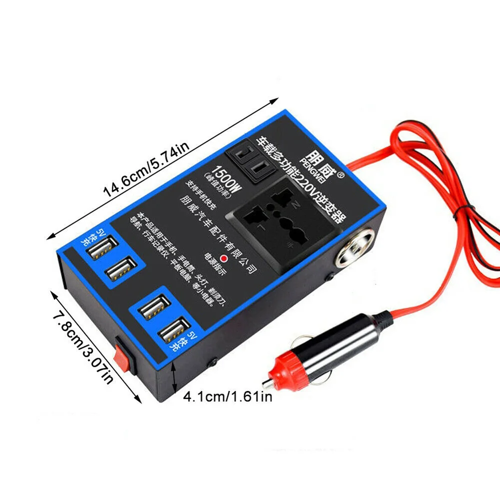 1500W DC 12V/24V To DC 110/220V Portable Car Power Inverter Charger Converter Adapter Universal Socket Auto Accessories Car Inve
1500W DC 12V/24V To DC 110/220V Portable Car Power Inverter Charger Converter Adapter Universal Socket Auto Accessories Car Inve