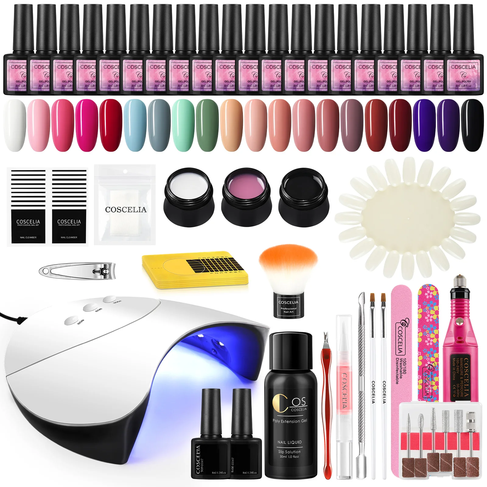 Manicure Set Nail Drying Lamp Nail Supplies For Professionals Soak Off Gel Polish Semi-permanent Varnish Nail Professional Set
Manicure Set Nail Drying Lamp Nail Supplies For Professionals Soak Off Gel Polish Semi-permanent Varnish Nail Professional Set