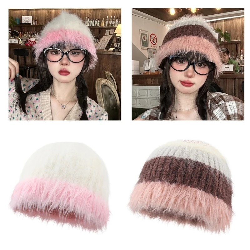 Winter Plush Crochet Bucket Hat Ladies Commute Camping Fisherman Cap with Stripe Pattern for Girlfriend Winter Gift
Winter Plush Crochet Bucket Hat Ladies Commute Camping Fisherman Cap with Stripe Pattern for Girlfriend Winter Gift