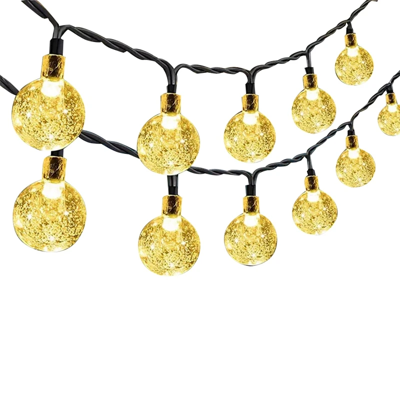 Solar String Lights Outdoor 50 LED Waterproof Crystal Globe Lights For Garden Yard Wedding Party Decor Easy To Use
Solar String Lights Outdoor 50 LED Waterproof Crystal Globe Lights For Garden Yard Wedding Party Decor Easy To Use