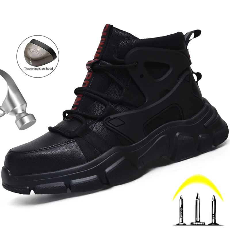 High Top Work Shoes Men Winter Safety Boots Steel Toe Work Sneakers Breathable Anti-smash Safety Boots Indestructible Work Shoes
High Top Work Shoes Men Winter Safety Boots Steel Toe Work Sneakers Breathable Anti-smash Safety Boots Indestructible Work Shoes
