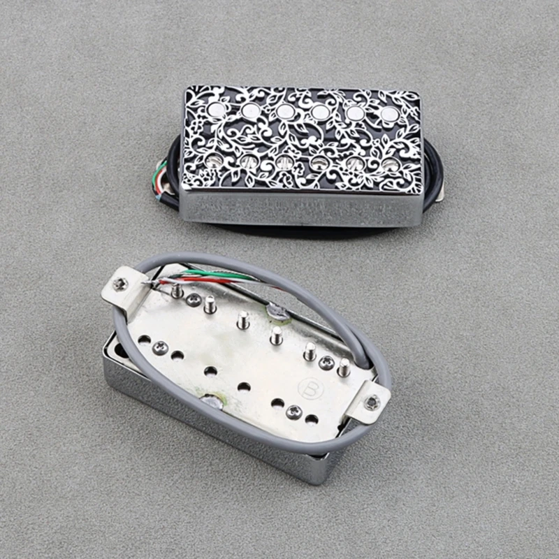Прочный звукосниматель для электрогитары Alnico Humbucker с гравировкой в виде цветка, двойной звукосниматель, запасные части
Прочный звукосниматель для электрогитары Alnico Humbucker с гравировкой в виде цветка, двойной звукосниматель, запасные части