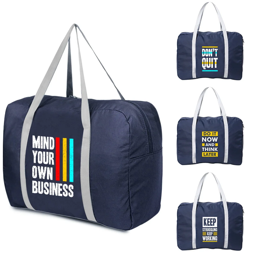 Travel Bag Large Capacity Bags Nylon Foldable Luggage WaterProof bag Traveling Clothes Storage Handbags phrase Series print
Travel Bag Large Capacity Bags Nylon Foldable Luggage WaterProof bag Traveling Clothes Storage Handbags phrase Series print