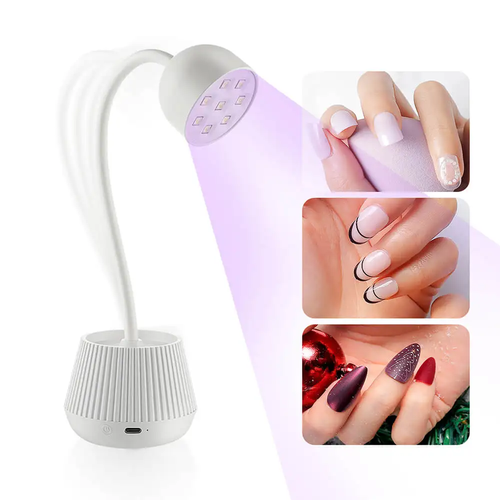 Mini Nail LED Lamp 24W Nail Dryer False Nail Manicure Polish Glue Fast Drying UV Light Nail Lamp 360° Bendable Table Lamp Design
Mini Nail LED Lamp 24W Nail Dryer False Nail Manicure Polish Glue Fast Drying UV Light Nail Lamp 360° Bendable Table Lamp Design