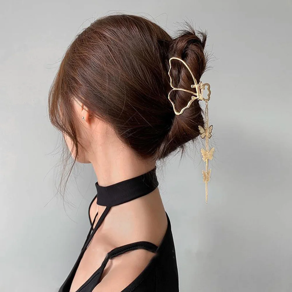 2022 New Gold Silver Butterfly Geometric Large Metal Hair Claw Clips Crab Women Fashion Pearl Tassel Hairpin Hair Accessories
2022 New Gold Silver Butterfly Geometric Large Metal Hair Claw Clips Crab Women Fashion Pearl Tassel Hairpin Hair Accessories