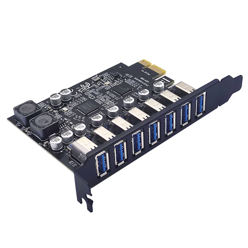 USB 3.0 PCI Adapter PCI E to 7 Ports USB 3 Expansion Adapter Card USB3.0 PCIe PCI-E X1 Converter for Desktop
USB 3.0 PCI Adapter PCI E to 7 Ports USB 3 Expansion Adapter Card USB3.0 PCIe PCI-E X1 Converter for Desktop