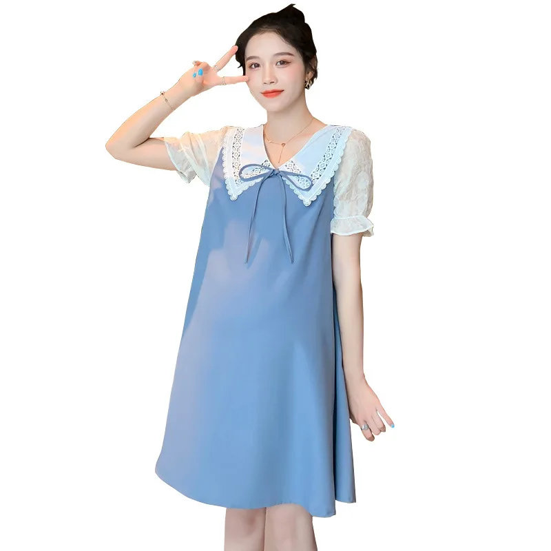 Chiffon Maternity Dress Women's Loose and Thin New Fashion Western Style Mid-length Skirt Pregnancy Dress Pregnancy Clothes
Chiffon Maternity Dress Women's Loose and Thin New Fashion Western Style Mid-length Skirt Pregnancy Dress Pregnancy Clothes