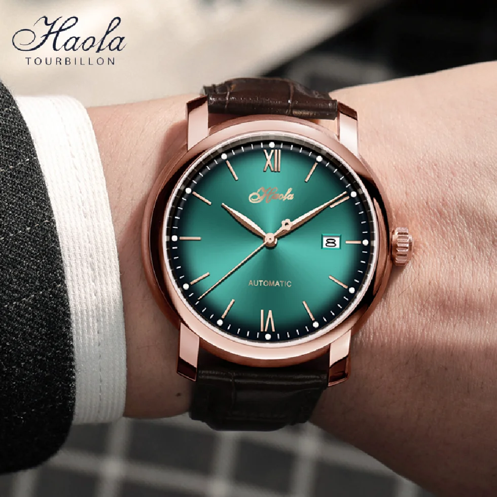 Haofa Simple Automatic Mechanical Movement Man Watches Thin Sapphire Self Winding DayAnd Date Calendar Watch For Men Rose Gold
Haofa Simple Automatic Mechanical Movement Man Watches Thin Sapphire Self Winding DayAnd Date Calendar Watch For Men Rose Gold
