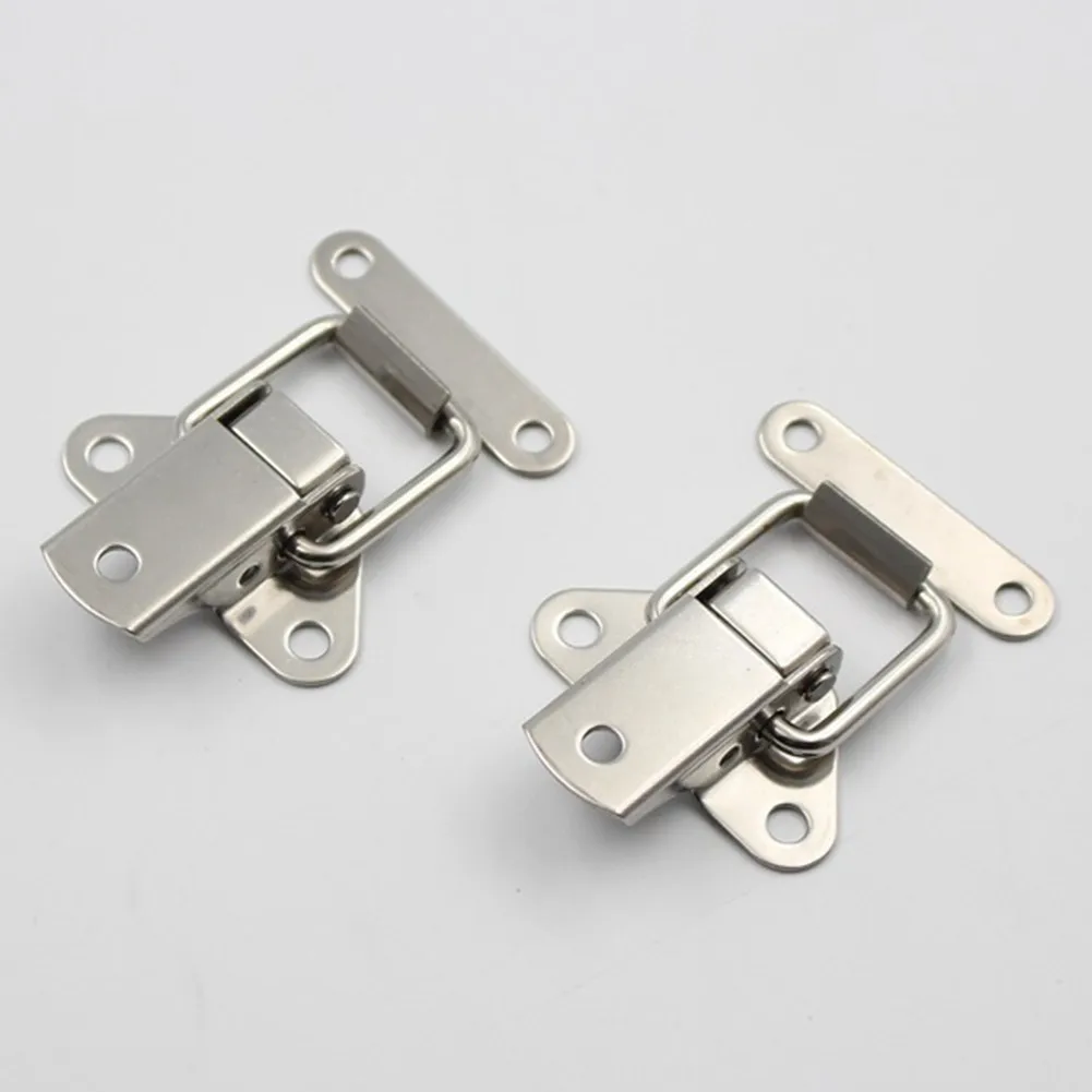 Set Latches Silver Spring Stainless Steel Toggle Loaded Metal 4Pcs Tools Accessory Box Case Catch Clamp Elements
Set Latches Silver Spring Stainless Steel Toggle Loaded Metal 4Pcs Tools Accessory Box Case Catch Clamp Elements