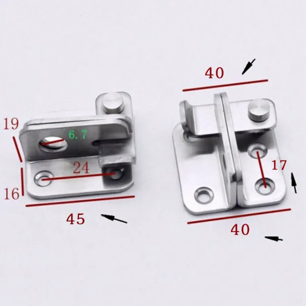 No Punching Door Bolt Security Drawer Lock Stainless Steel Buckle Latch Closet Bathroom Small Size Door Buckle Left Open
No Punching Door Bolt Security Drawer Lock Stainless Steel Buckle Latch Closet Bathroom Small Size Door Buckle Left Open