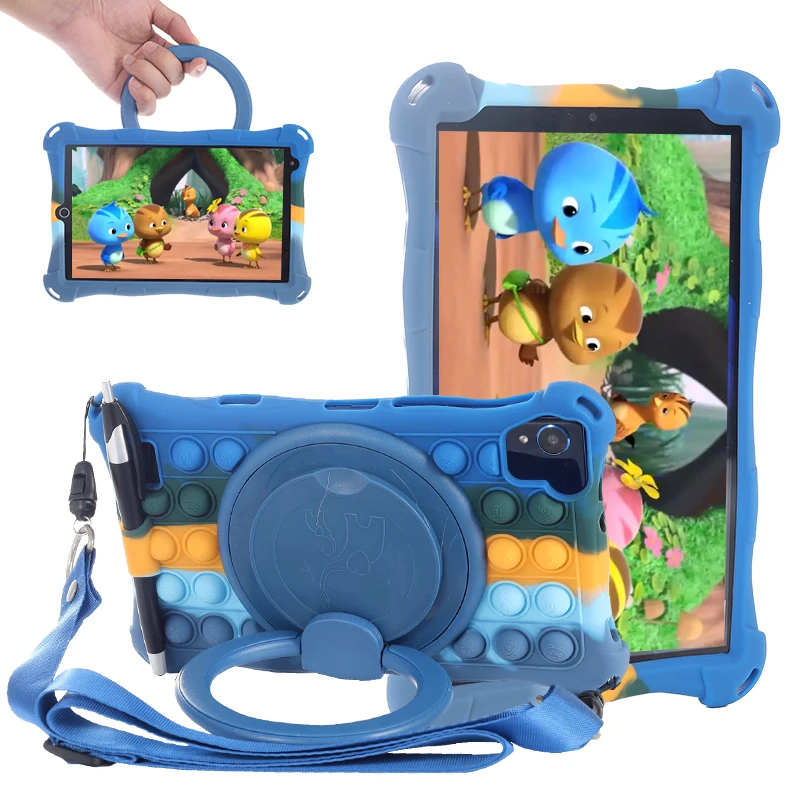 Case Cover for ALLDOCUBE Smile 1 8 inch Tablet Protective Shell Smile1 360 Degree Rotating Ring Stand Kids Push Silicone Bubble
Case Cover for ALLDOCUBE Smile 1 8 inch Tablet Protective Shell Smile1 360 Degree Rotating Ring Stand Kids Push Silicone Bubble