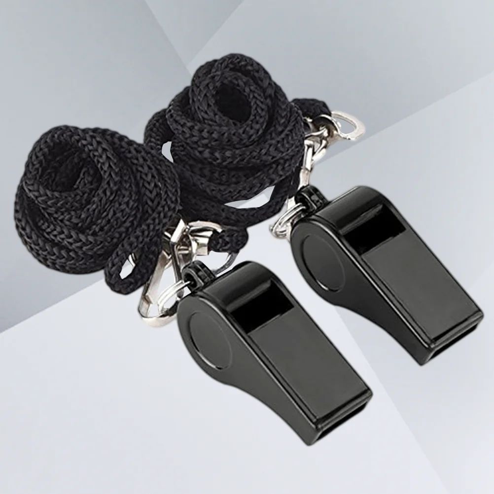5pcs Plastic Sports Training Whistles Referee Whistles Plastic Loud Whistles with Lanyard(Black)
5pcs Plastic Sports Training Whistles Referee Whistles Plastic Loud Whistles with Lanyard(Black)
