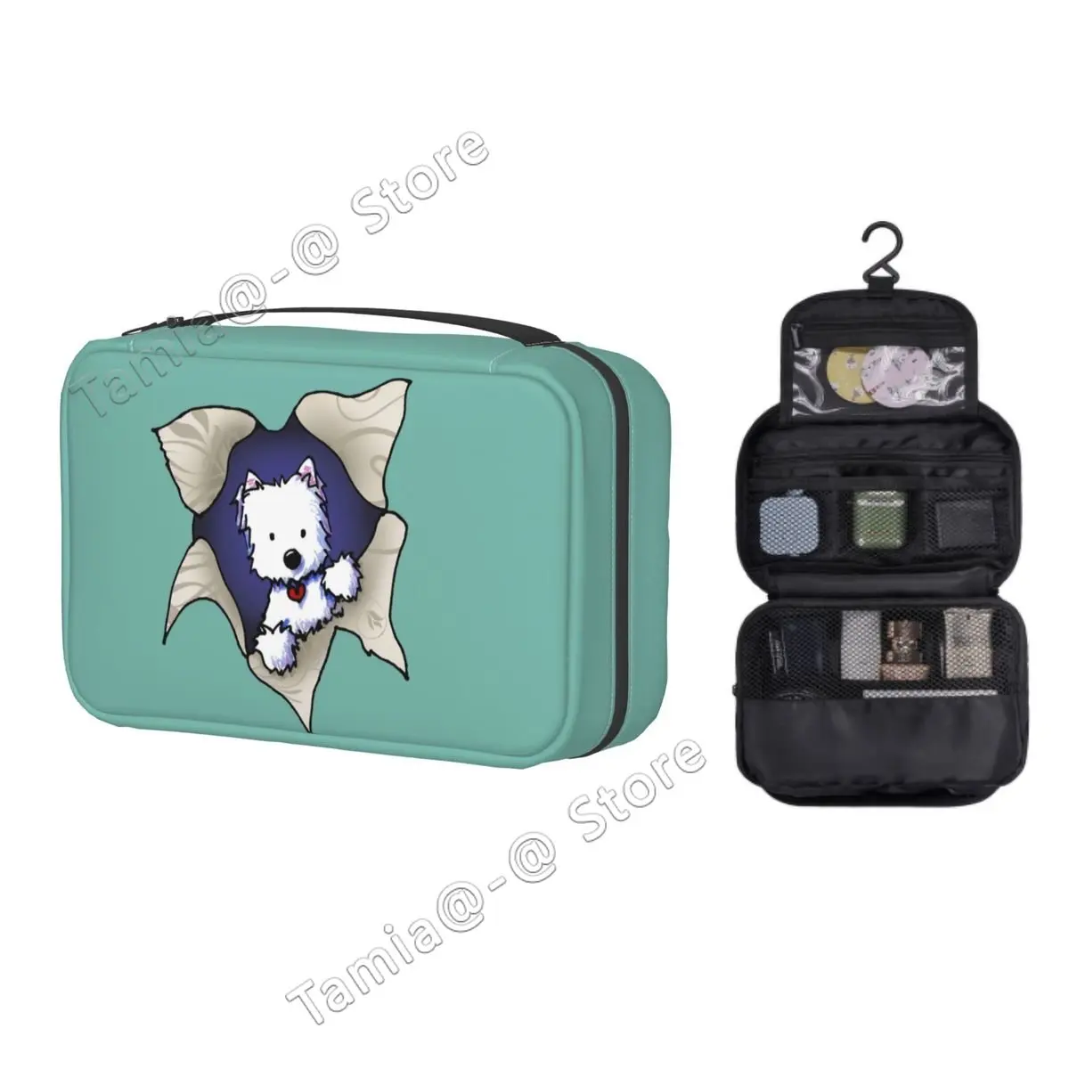 Милая женская косметичка Westie с собакой, дорожный косметический Органайзер, симпатичная белая подвесная Фотосумка West Highland
Милая женская косметичка Westie с собакой, дорожный косметический Органайзер, симпатичная белая подвесная Фотосумка West Highland