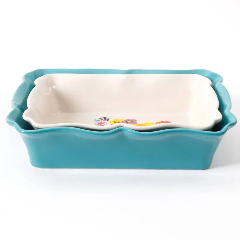 Delightful Rectangular Ruffle Top Ceramic Bakeware Set Perfectly Suited for Kitchen and Home Use
Delightful Rectangular Ruffle Top Ceramic Bakeware Set Perfectly Suited for Kitchen and Home Use