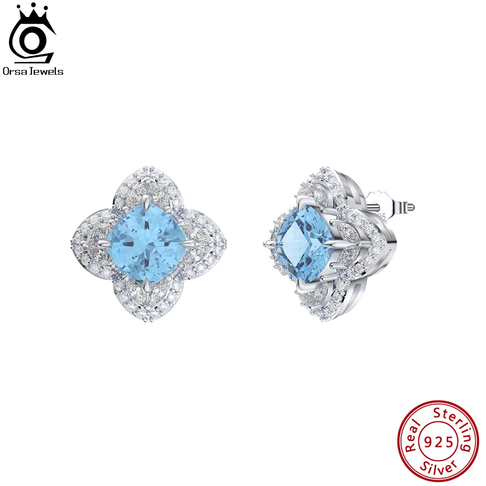 ORSA JEWELS Elegant 925 Sterling Silver Created Aquamarine 4A CZ Earrings for Women Stud Earrings Anniversar Jewelry Gift LZE08
ORSA JEWELS Elegant 925 Sterling Silver Created Aquamarine 4A CZ Earrings for Women Stud Earrings Anniversar Jewelry Gift LZE08