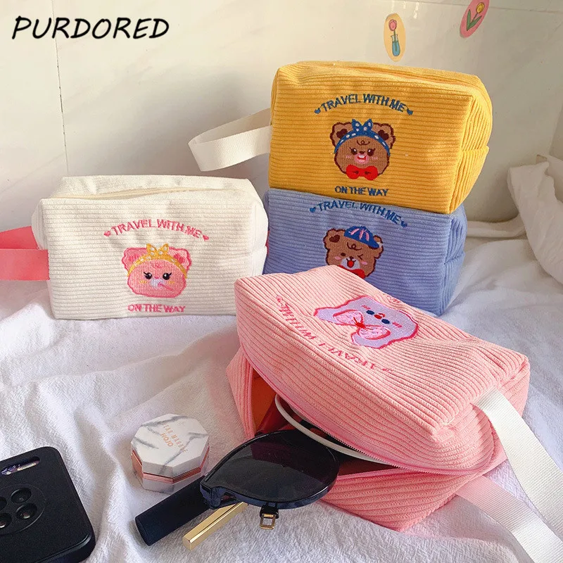 PURDORED 1 шт. Женская милая косметичка, дорожная мультяшная косметичка с медведем, органайзер, чехол, Женский чехол для макияжа, чехол с ручным р...
PURDORED 1 шт. Женская милая косметичка, дорожная мультяшная косметичка с медведем, органайзер, чехол, Женский чехол для макияжа, чехол с ручным р...