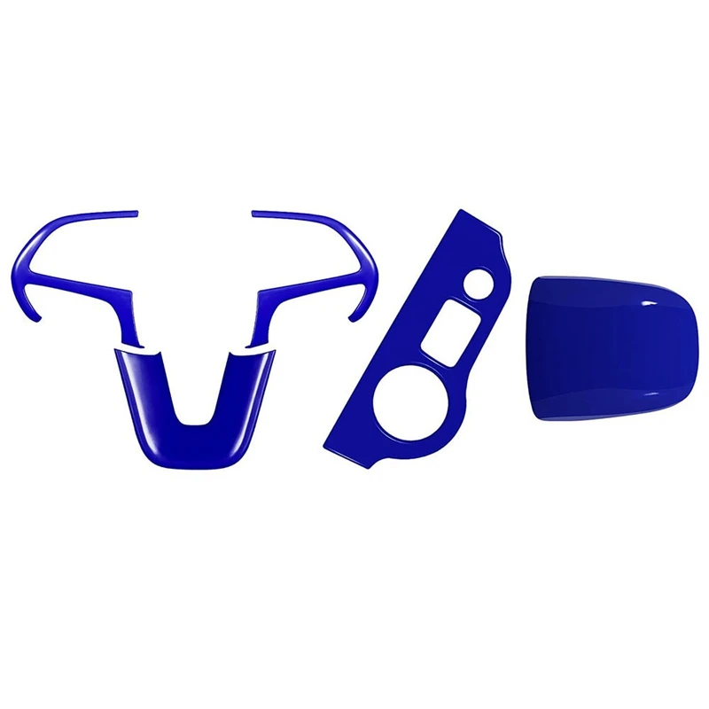 Steering Wheel Frame Trim & Headlight Switch Panel & Gear Shift Trim Knob for 2015-2021 Dodge Challenger Charger (Blue)
Steering Wheel Frame Trim & Headlight Switch Panel & Gear Shift Trim Knob for 2015-2021 Dodge Challenger Charger (Blue)