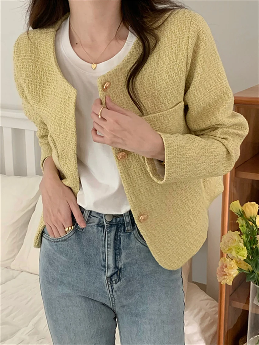 HririP Yellow Spring Women Coats OL Slim-Fit High Waist Slim Fashion 2022 Office Lady Jackets Work Wear OL Loose New Vintage
HririP Yellow Spring Women Coats OL Slim-Fit High Waist Slim Fashion 2022 Office Lady Jackets Work Wear OL Loose New Vintage