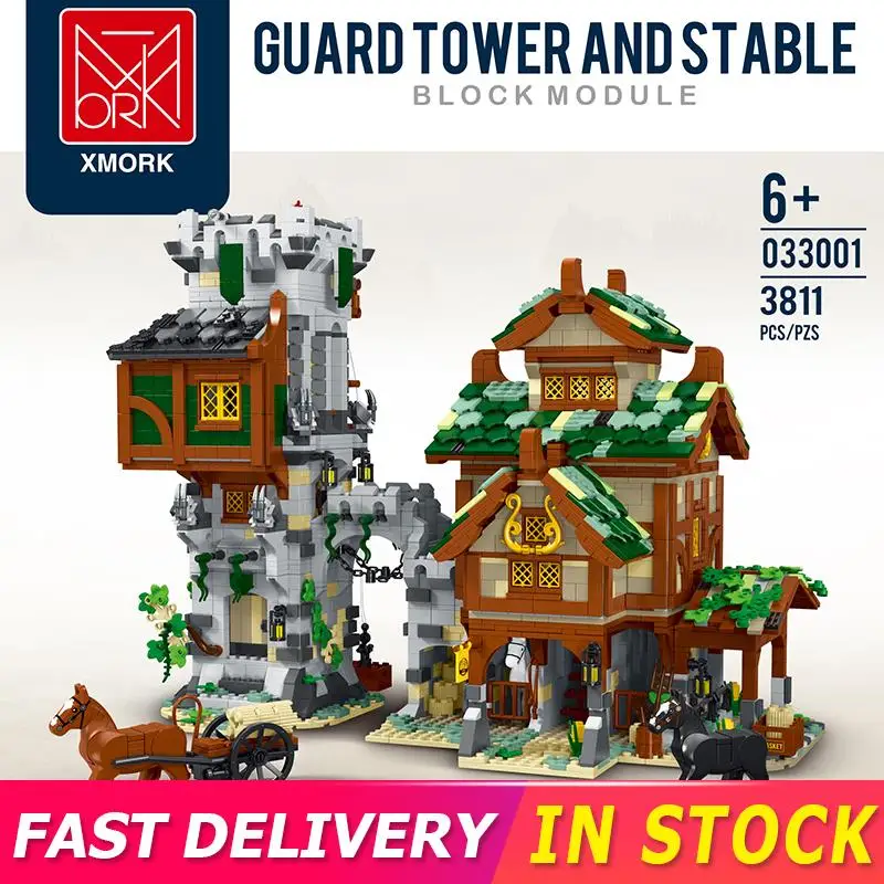 3811pcs Moc Creative Middle Ages Stables And Guard Tower Model Building Blocks City Architecture Brick Toys Kids Christmas Gifts
3811pcs Moc Creative Middle Ages Stables And Guard Tower Model Building Blocks City Architecture Brick Toys Kids Christmas Gifts