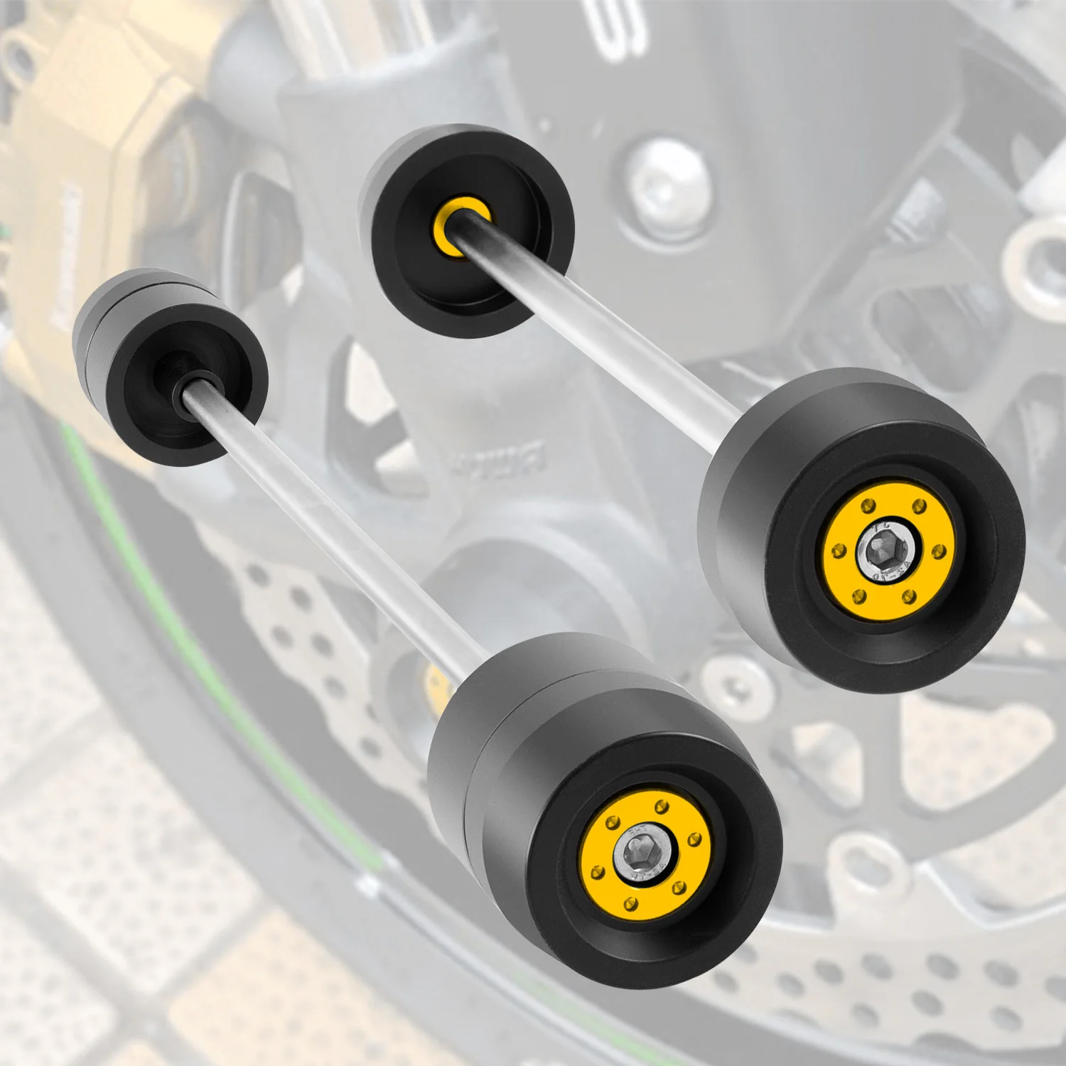 Motorcycle Front & Rear Axle Fork Crash Sliders Wheel Protector For Street Triple Daytona 675
Motorcycle Front & Rear Axle Fork Crash Sliders Wheel Protector For Street Triple Daytona 675