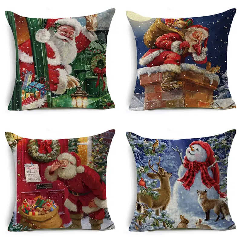 2023 Christmas Style Santa Claus Cushion Cover Linen Print Pillowcase Greeting Sofa Home Car Sofa Decorative Pillowcase
2023 Christmas Style Santa Claus Cushion Cover Linen Print Pillowcase Greeting Sofa Home Car Sofa Decorative Pillowcase