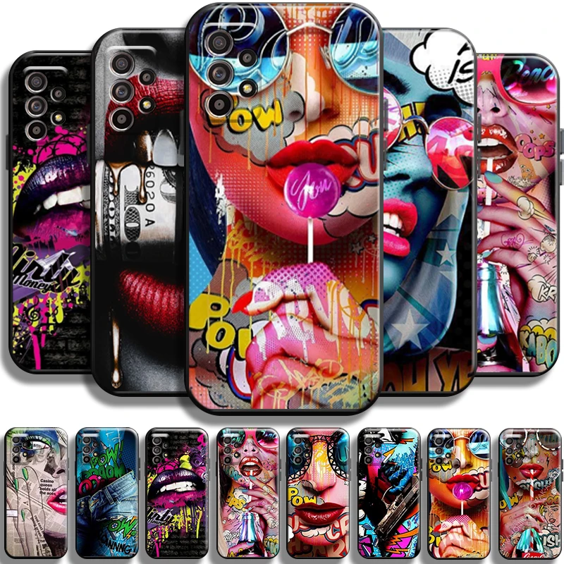Fashion Sexy Street Graffiti Phone Case For Samsung Galaxy A52 4G A52 5G Funda Cover Liquid Silicon Coque TPU Shell Carcasa
Fashion Sexy Street Graffiti Phone Case For Samsung Galaxy A52 4G A52 5G Funda Cover Liquid Silicon Coque TPU Shell Carcasa