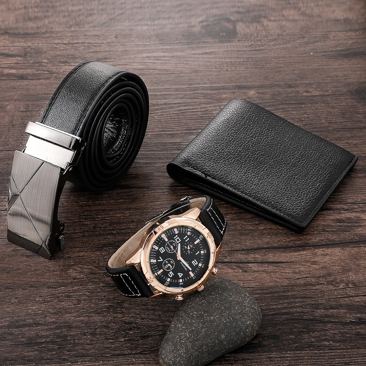 Часы на День отца, набор с бумажником и ремешком для мужчин, модные деловые черные наручные часы с ремешком из искусственной кожи, мужские по...
Часы на День отца, набор с бумажником и ремешком для мужчин, модные деловые черные наручные часы с ремешком из искусственной кожи, мужские по...