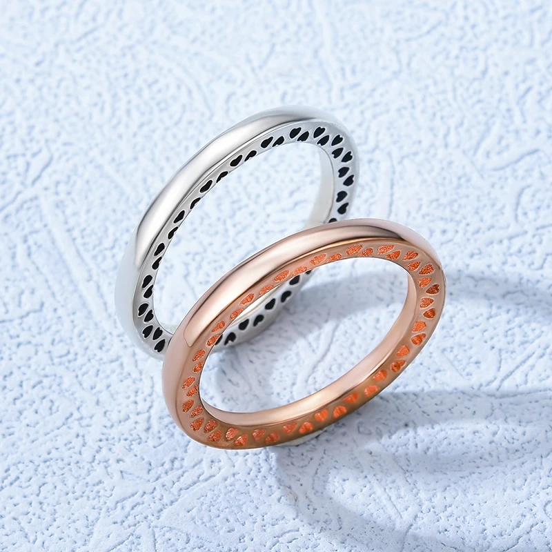 Stylever Simple 925 Sterling Silver Love Heart Circle Rings for Women Girls Fashion Rose Gold Round Stackable Ring DIY Jewelry
Stylever Simple 925 Sterling Silver Love Heart Circle Rings for Women Girls Fashion Rose Gold Round Stackable Ring DIY Jewelry
