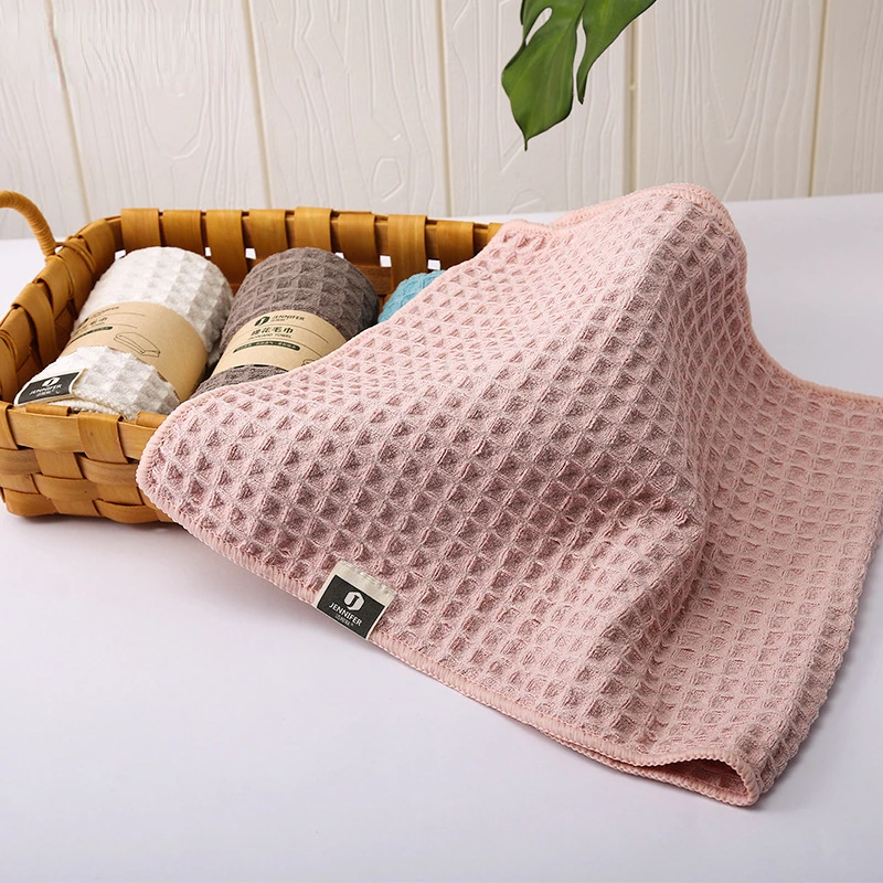 Solid Color Waffle Towel Fast Absorbent Household Wash Towel Bath Towel Soft and Comfortable Adult Fine Fiber Towel 
Solid Color Waffle Towel Fast Absorbent Household Wash Towel Bath Towel Soft and Comfortable Adult Fine Fiber Towel