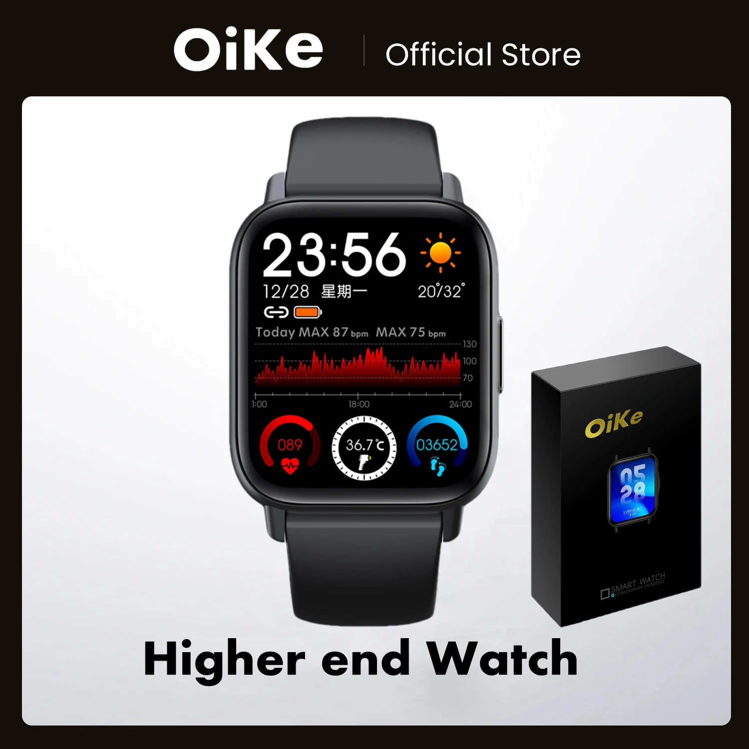 OiKe 16PRO Smart Watch Smartwatch Women Sport Men's Watches Bluetooth Fitness Wristwatch Waterproof for IPhone Android IOS Phone
OiKe 16PRO Smart Watch Smartwatch Women Sport Men's Watches Bluetooth Fitness Wristwatch Waterproof for IPhone Android IOS Phone