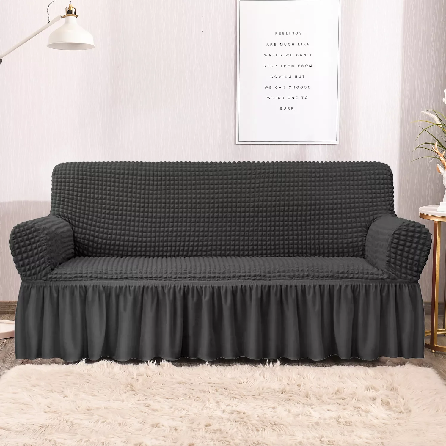 Thick Elastic Sofa Cover Slipcover for Living Room Polar Fleece Armchair Cover 1/2/3/Seater LShaped Corner Sofa Cover with Skirt
Thick Elastic Sofa Cover Slipcover for Living Room Polar Fleece Armchair Cover 1/2/3/Seater LShaped Corner Sofa Cover with Skirt