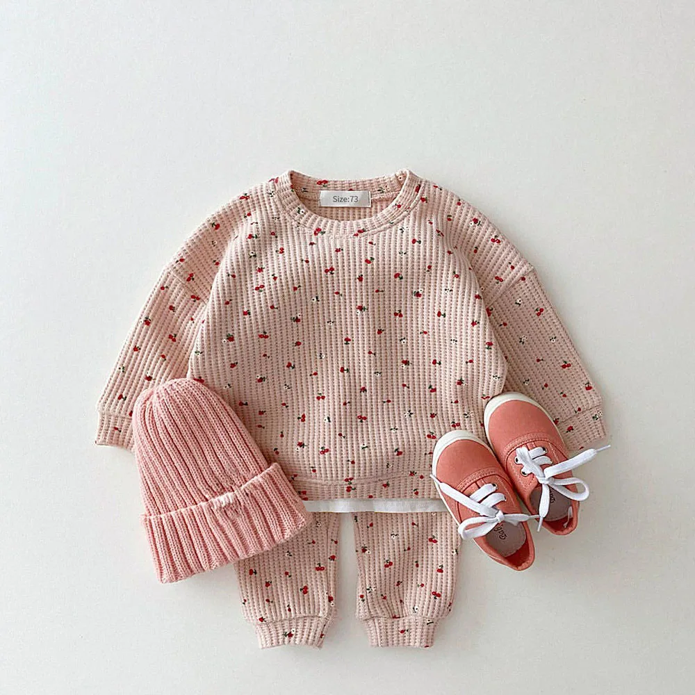 Kids Clothes Set 2022 Spring Autumn Baby Children Waffle Sweater Casual Suit Soft Girls Floral 2pcs Set Fashion Baby Outfits
Kids Clothes Set 2022 Spring Autumn Baby Children Waffle Sweater Casual Suit Soft Girls Floral 2pcs Set Fashion Baby Outfits