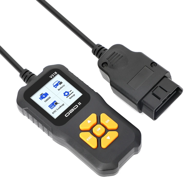 Сканер V318 OBD2, тестер автомобильной батареи, чтение, стереотипный стандартный диагностический тестер батареи OBD2 
Сканер V318 OBD2, тестер автомобильной батареи, чтение, стереотипный стандартный диагностический тестер батареи OBD2