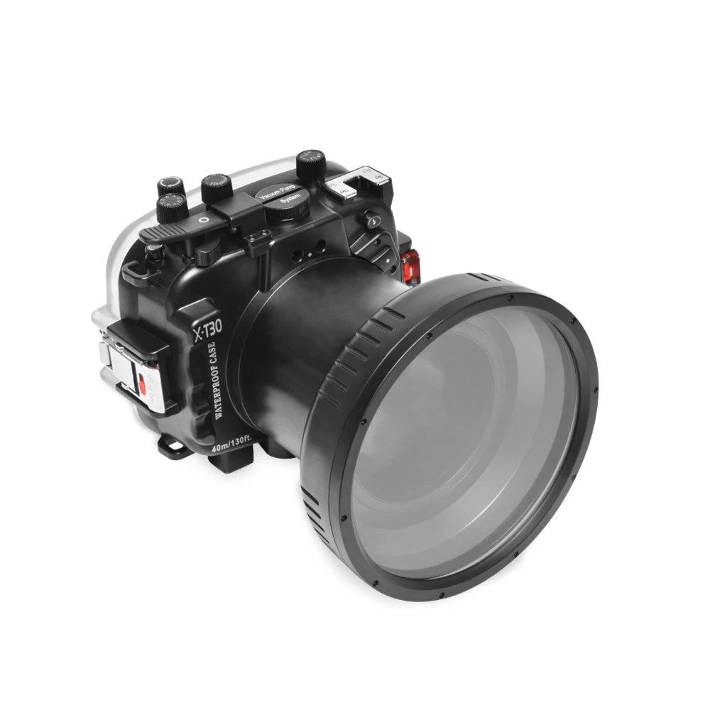 130ft/40m Waterproof Camera Housing Underwater Diving Case for Fujifilm X-T30 XT30 16-55mm lens
130ft/40m Waterproof Camera Housing Underwater Diving Case for Fujifilm X-T30 XT30 16-55mm lens