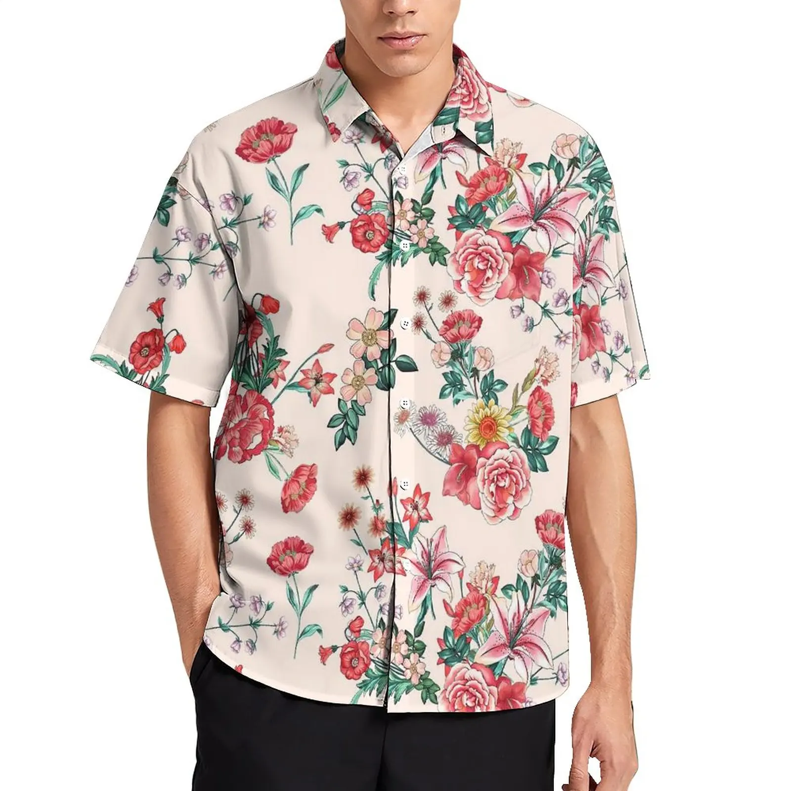 Vintage Flower Print Loose Shirt Man Vacation Red Floral Casual Shirts Hawaiian Design Short Sleeve Harajuku Oversized Blouses
Vintage Flower Print Loose Shirt Man Vacation Red Floral Casual Shirts Hawaiian Design Short Sleeve Harajuku Oversized Blouses